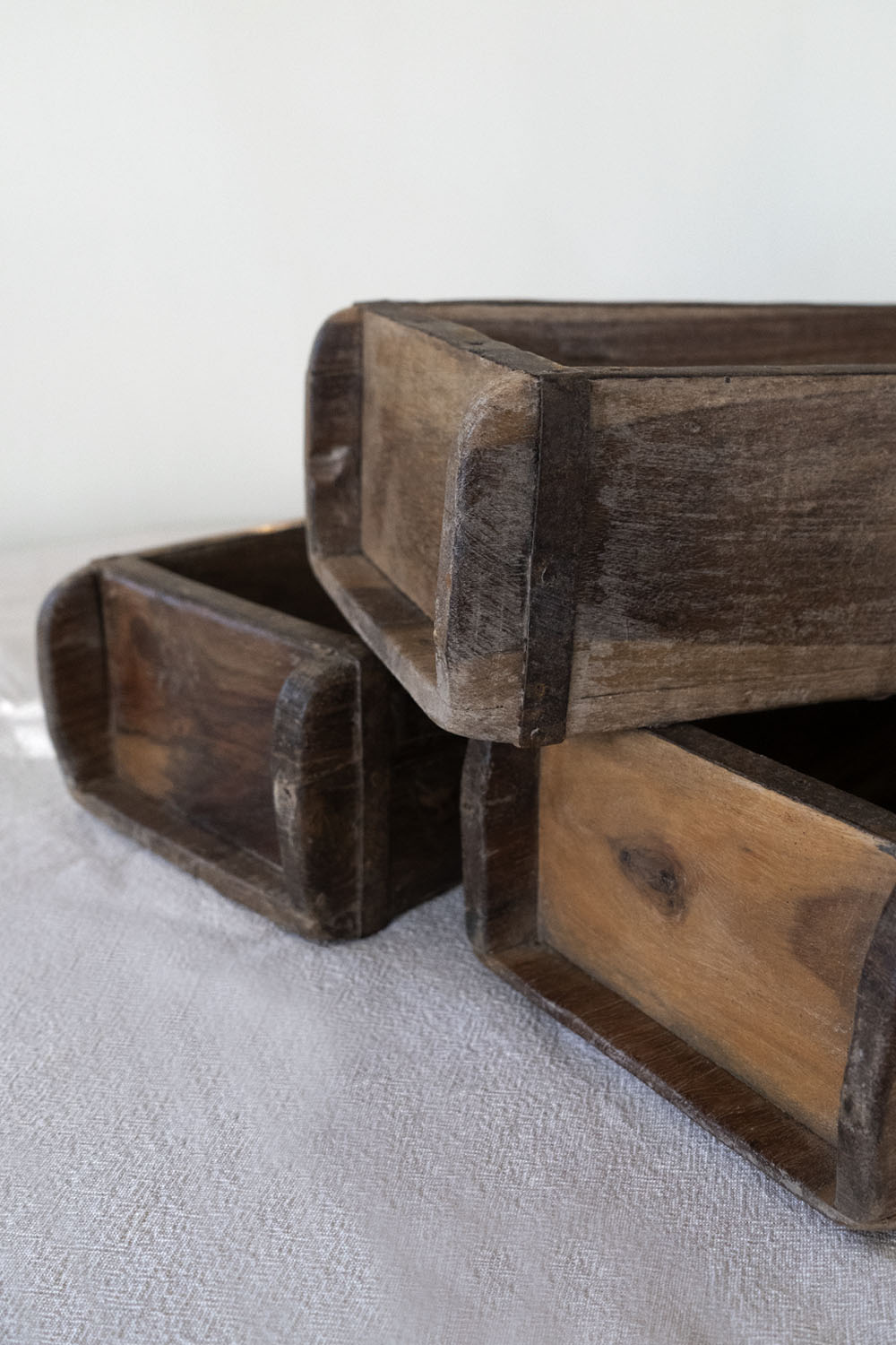 Set offers of 3 Wooden Brick Mold Box 12x6x4