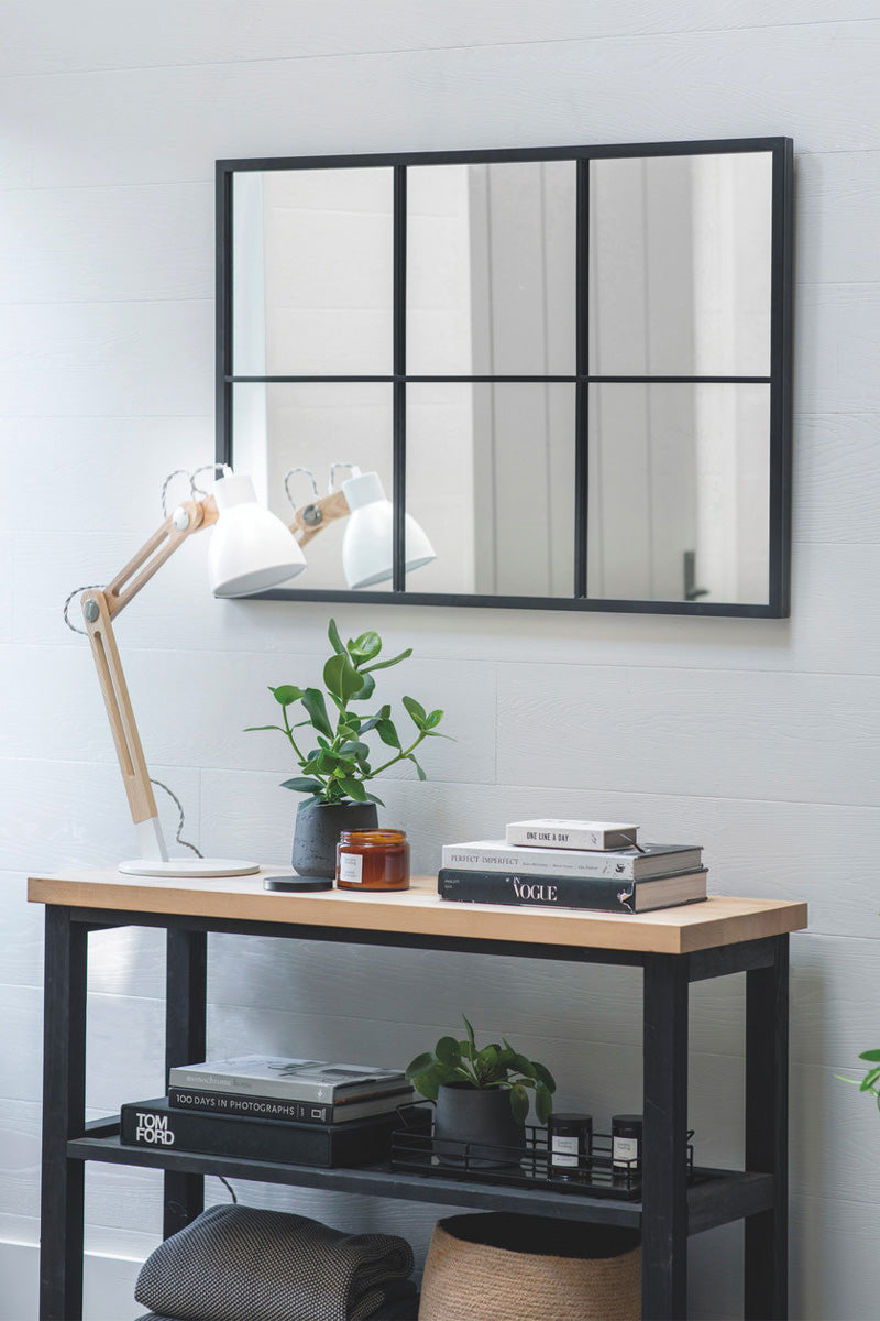 Rectangular deals window mirror